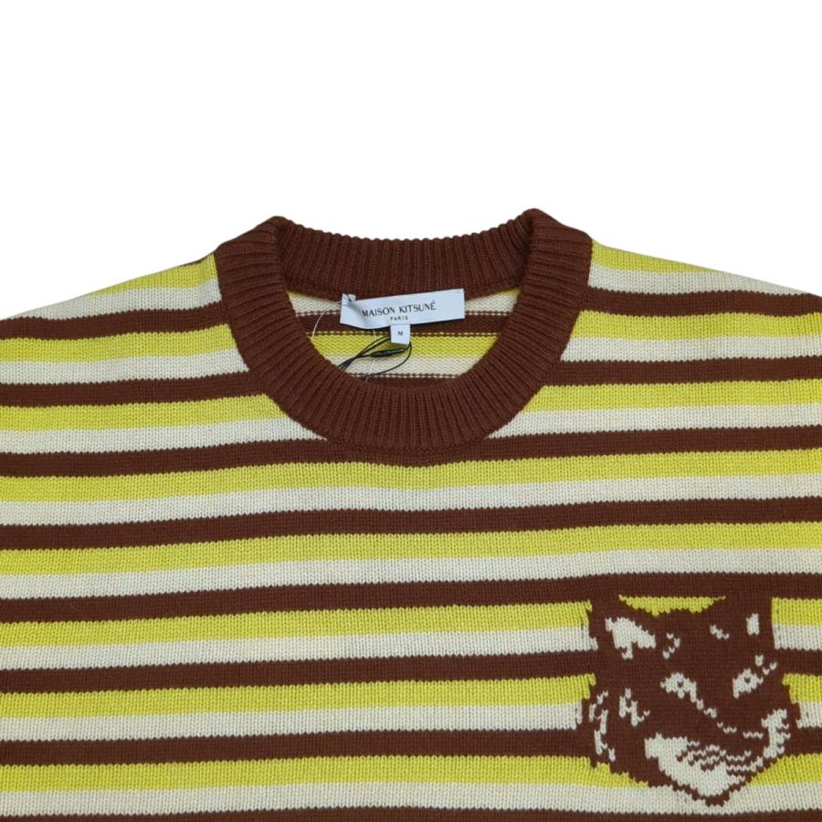 MAISON KITSUNE（メゾン キツネ） ボーダーニット NM00802KM0329