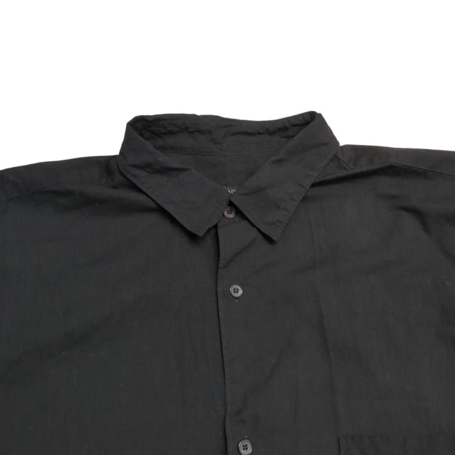COMOLI（コモリ） COMOLI 25SS シャツ B01-02011 ブラック サイズ：2