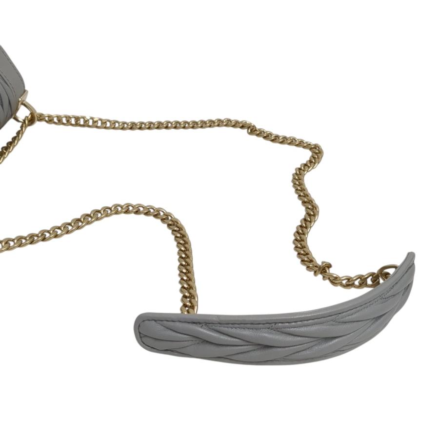 miu miu（ミュウミュウ） ショルダーバッグ 5BD083 グレー