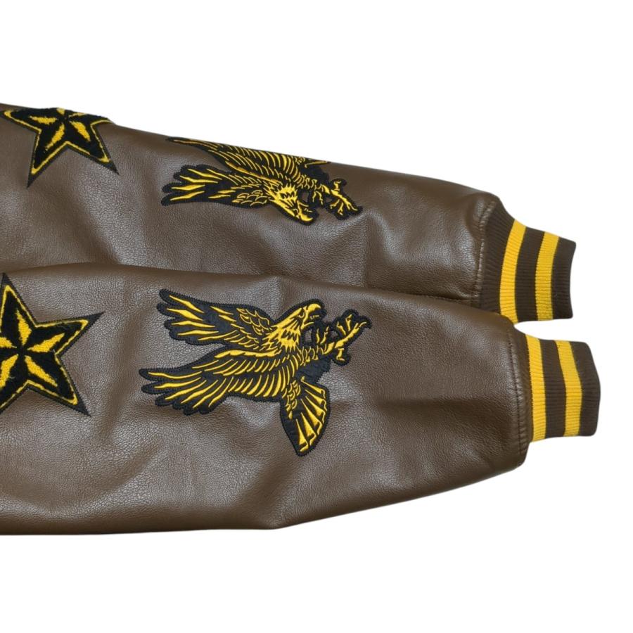 X-LARGEスタジャン グリーン M ゴリラ刺繍 xlarge スタジャン