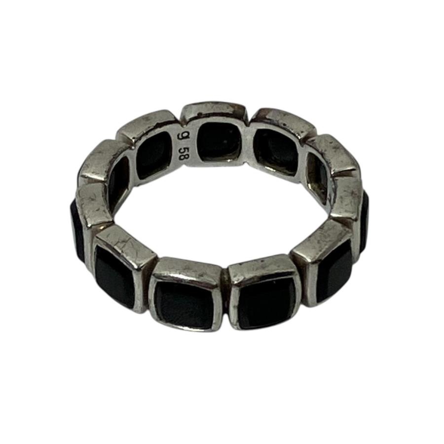 TOM WOOD（トムウッド） リング ブラック×シルバー サイズ：18号