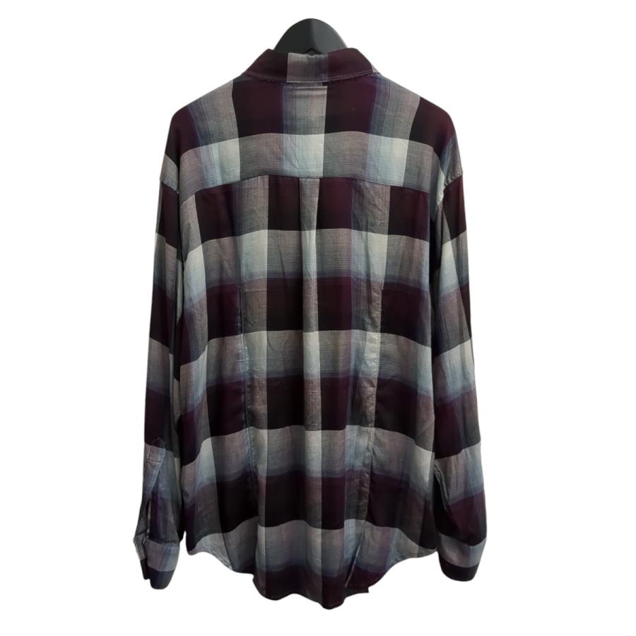 Sugarhill unused シャツ UNUSED x sugarhill オンブレ裁切チェック
