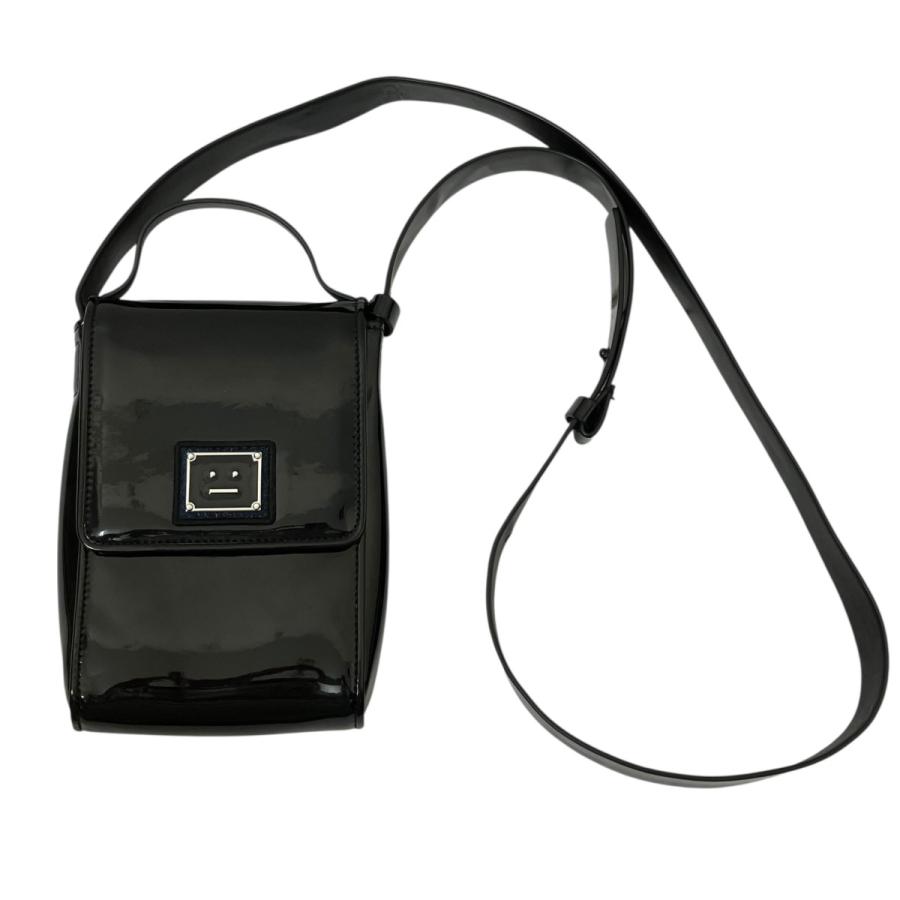Acne Studios ショルダーバッグ ブラック ミラー付き Acne Studios ショルダーバッグ ブラック ミラー付き