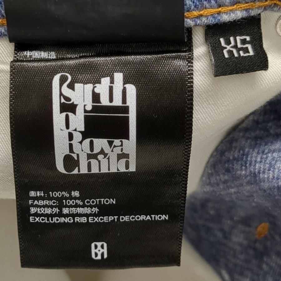 値下げ】Birth Of Royal Child ラインストーンデニムパンツ インディゴ