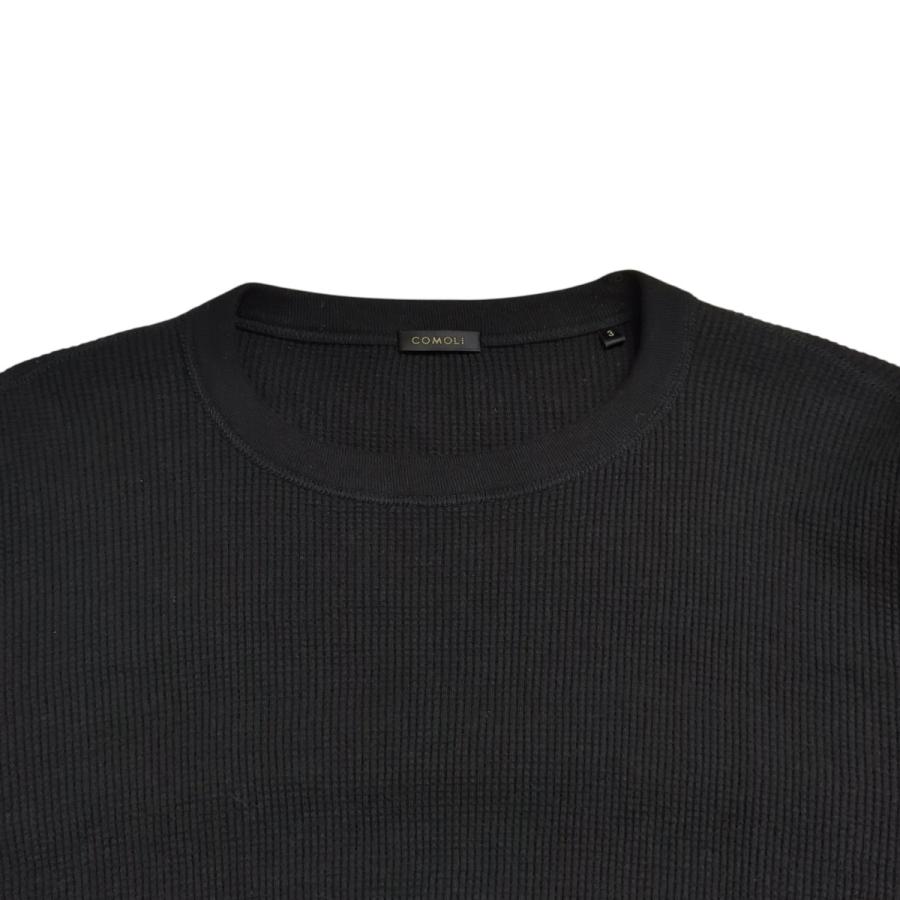 COMOLI（コモリ） COMOLI 25AW サーマルカットソー C03-05018 ブラック