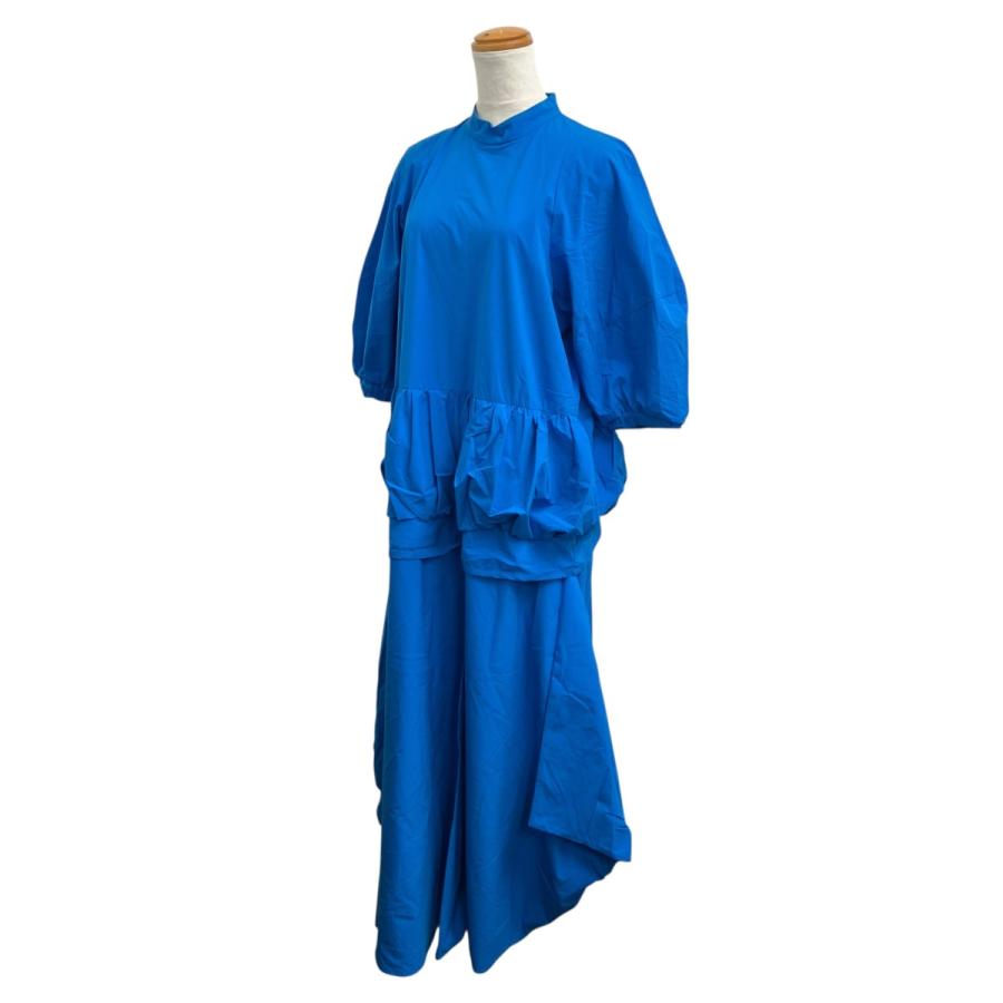 【極美品】nagonstans ナゴンスタンス 撥水オールインワン ブルー S nagonstans ナゴンスタンス nagonstans tuck gather flare dress