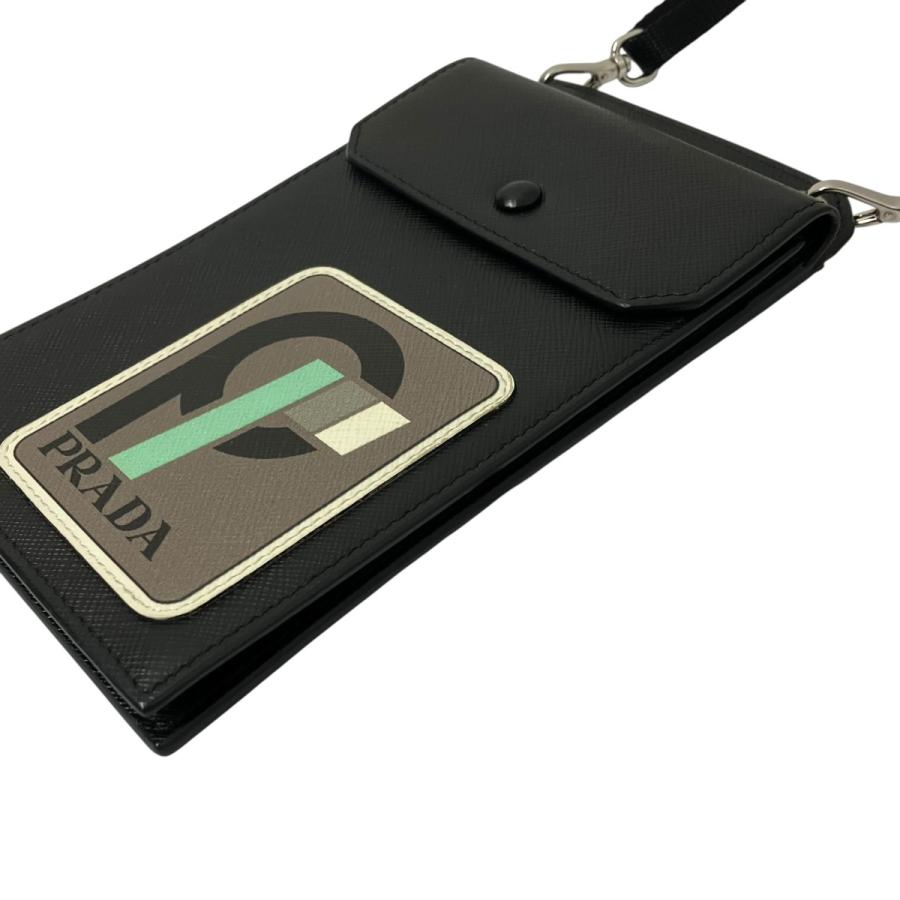 プラダ PRADA スマホショルダー ショルダーバッグ 2ZH068 ブラック 