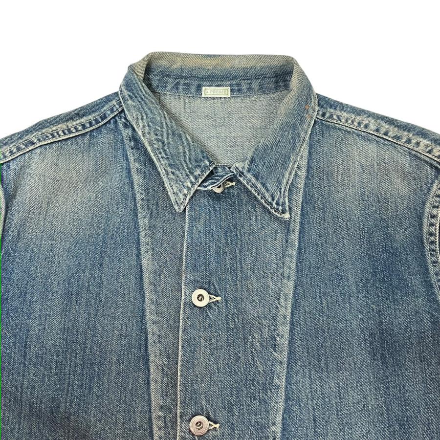 アプレッセ A．PRESSE US Army Vintage Denim Coverall デニムジャケット 24AAP-01-37K インディゴ サの画像