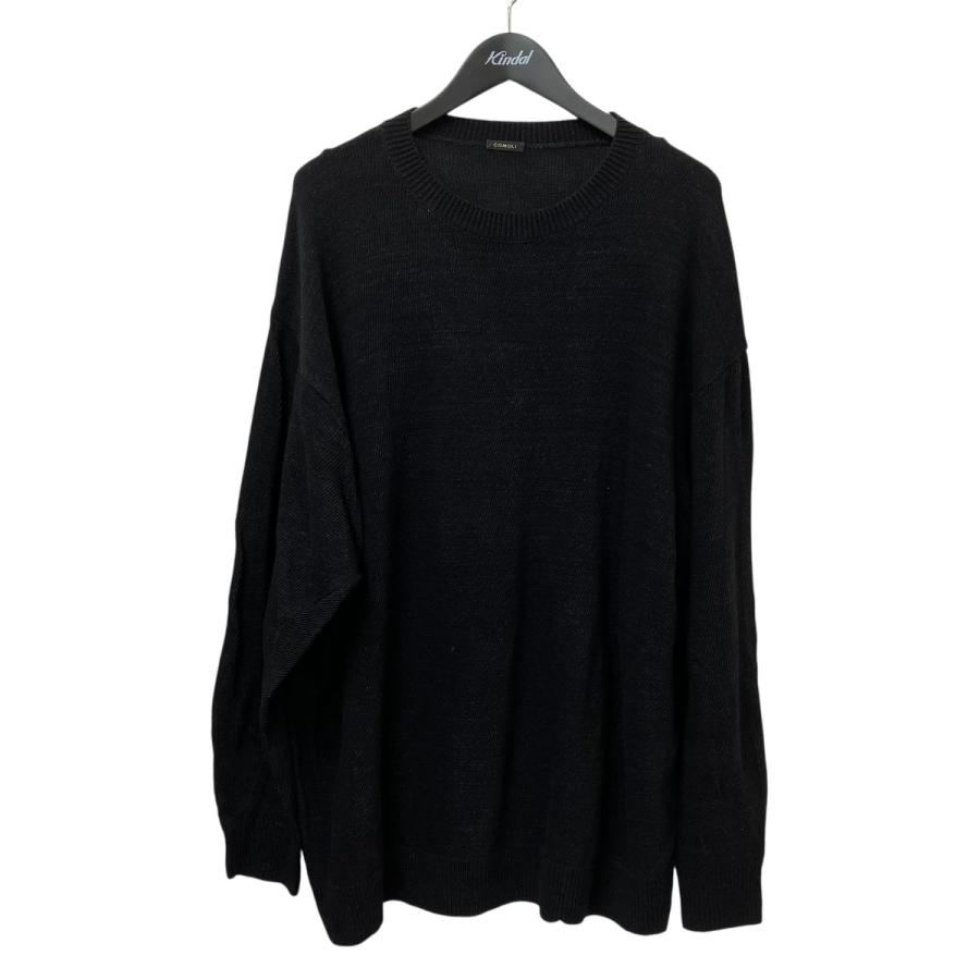 COMOLI コモリ 25SS 7Gクルーネックニット サイズ 3 COMOLI（コモリ） COMOLI 25SS 7Gクルーネックニット クルーネック