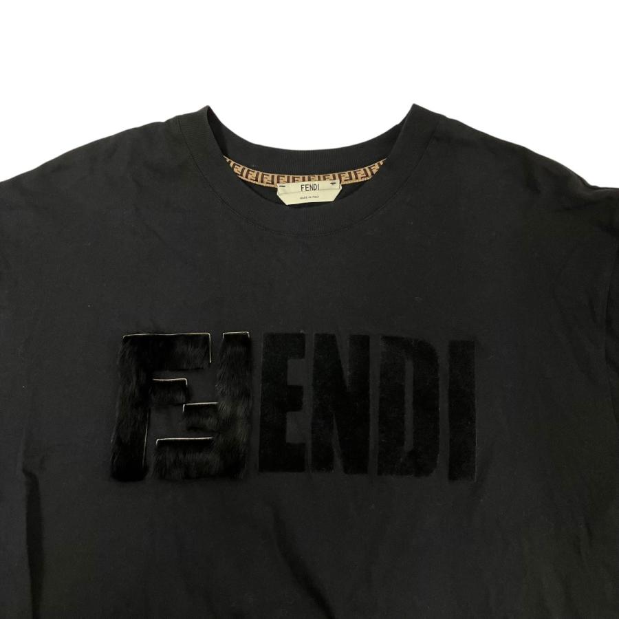 フェンディ FENDI Ｔシャツ FS7184 A5HQ ブラック サイズ：Sの画像