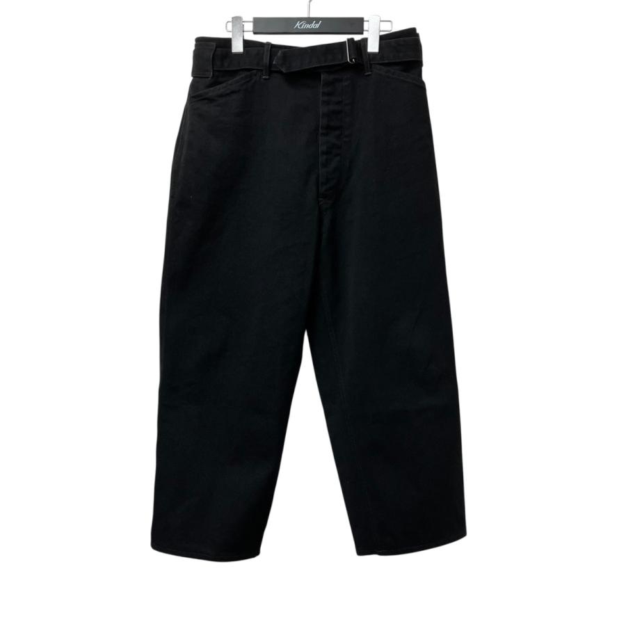 コモリ 26SS ブラックデニム ベルテッドパンツ COMOLI（コモリ） COMOLI 26SS ブラックデニムベルテッドパンツ デニム