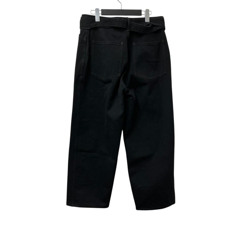 COMOLI（コモリ） COMOLI 26SS ブラックデニムベルテッドパンツ デニム