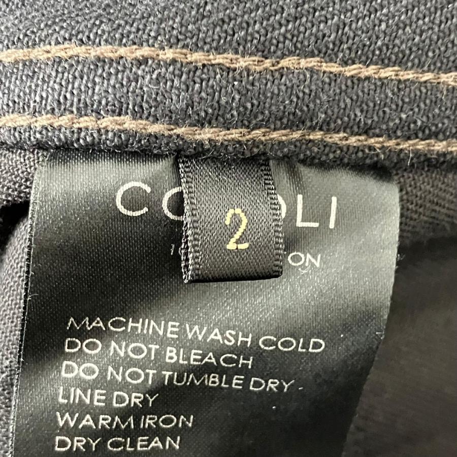 COMOLI（コモリ） COMOLI 26SS ブラックデニムベルテッドパンツ デニム