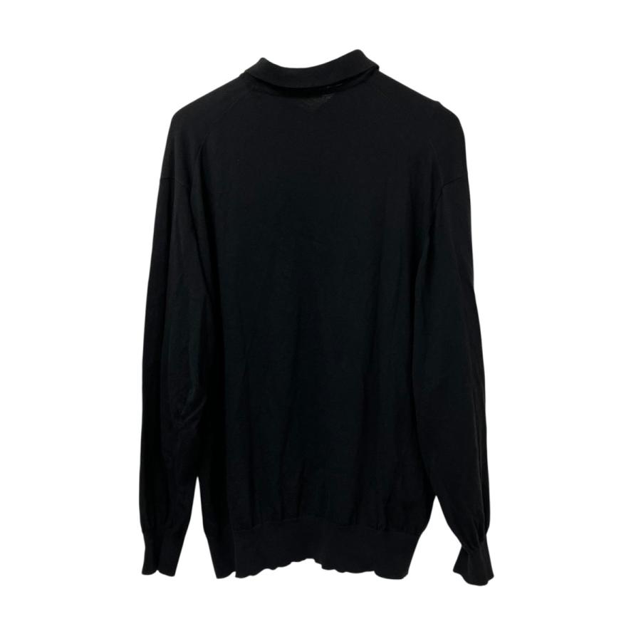 comoli 長袖　ニットポロシャツ COMOLI（コモリ） ニットポロシャツ B01-06003 ブラック サイズ：3