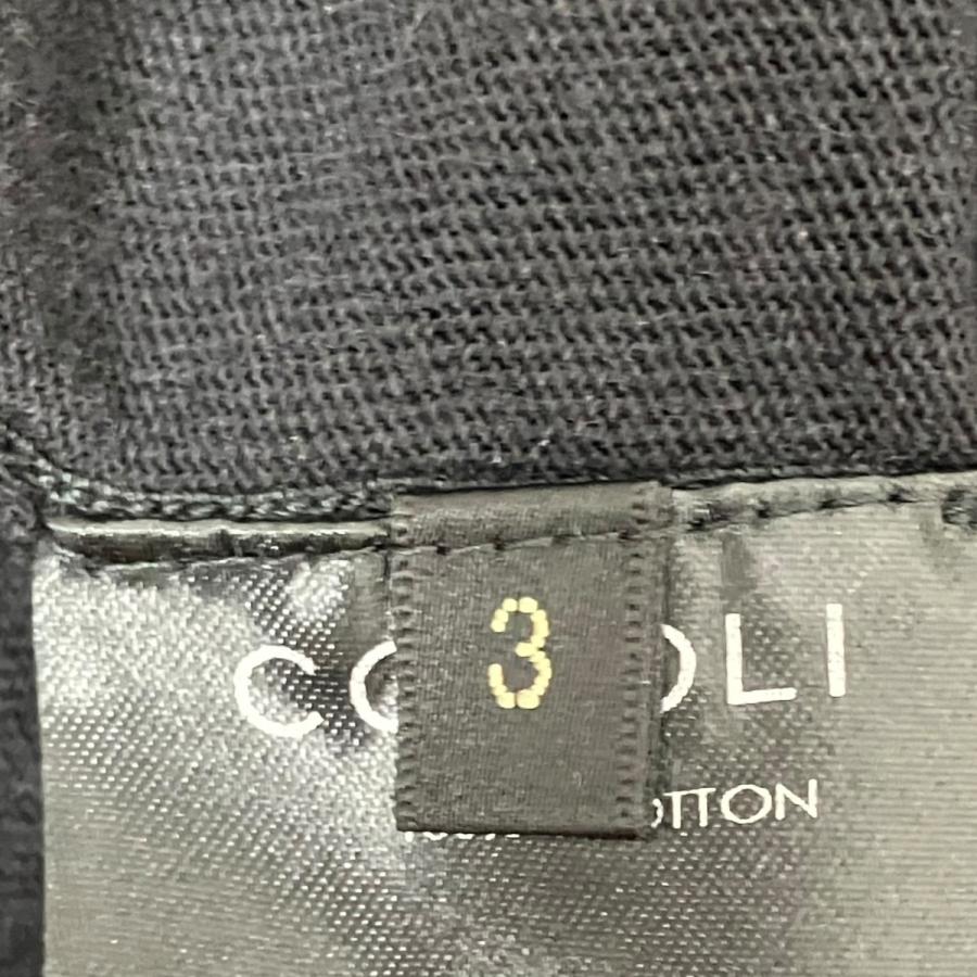 COMOLI（コモリ） ニットポロシャツ B01-06003 ブラック サイズ：3