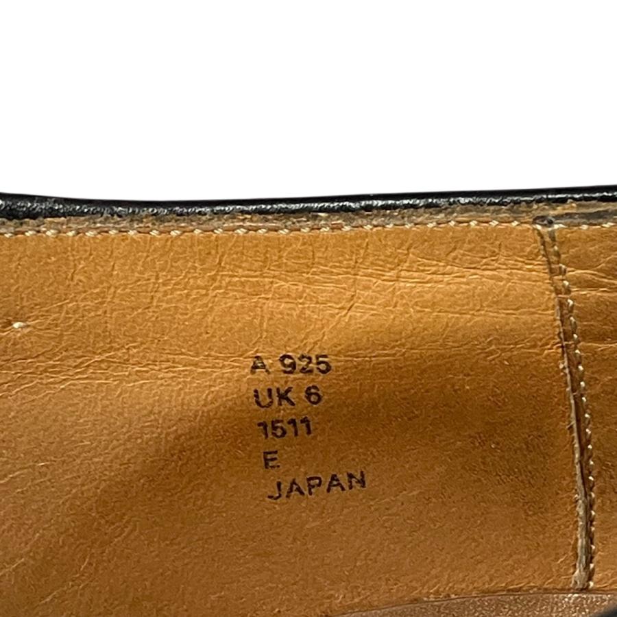 カルマンソロジー CALMANTHOLOGY BONE STRAP レザーシューズ A925 ブラック サイズ：UK6の画像