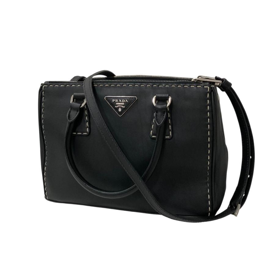 PRADA（プラダ） 【値下げ】PRADA ハンドバッグ ブラック (堀江店 