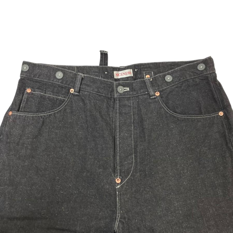 NICENESS ナイスネス デニムパンツ NN-1703T15 ブラック サイズ：M