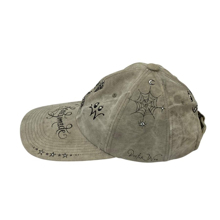 新品 READYMADE レディメイド DAMAGE CAP 日本製 キャップ READY MADES（レディメイド） READYMADE×Dr woo キャップ グレー