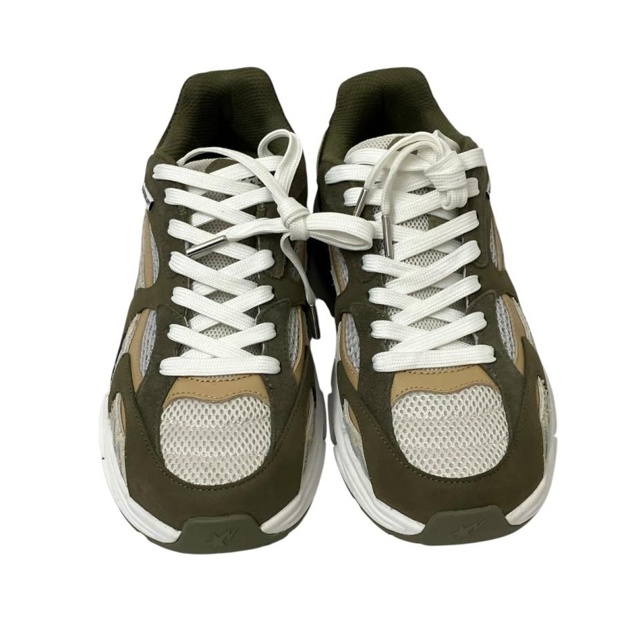 アベイシングエイプ A BATHING APE スニーカー 0ZXSHMX91308N グリーン×ベージュ サイズ：27cmの画像