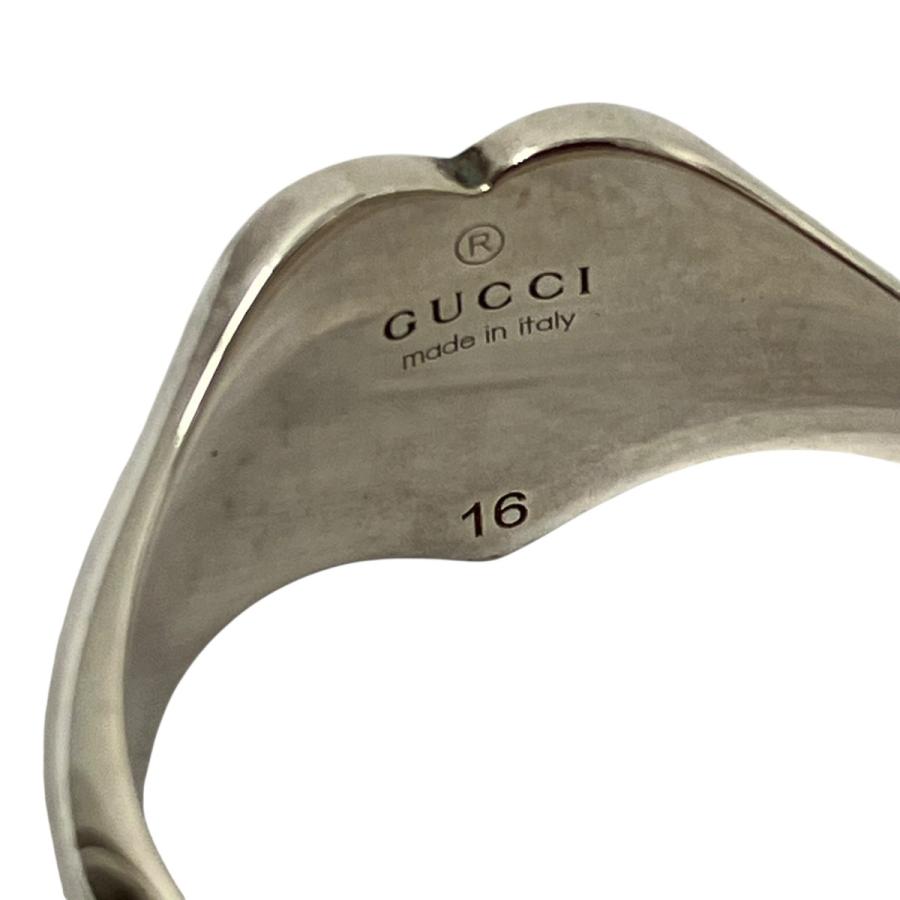 GUCCI（グッチ） リング シルバー×レッド サイズ：15号 : カインドオル
