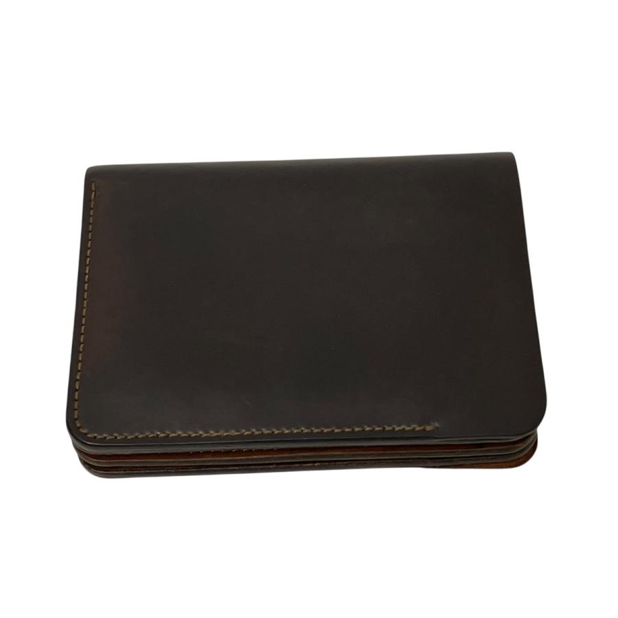 ★極美品　フォルメ　forme post 日本製 レザー 二つ折り財布 ブラック フォルメ forme Post wallet 2つ折り財布 019245-2106 ダークブラウン