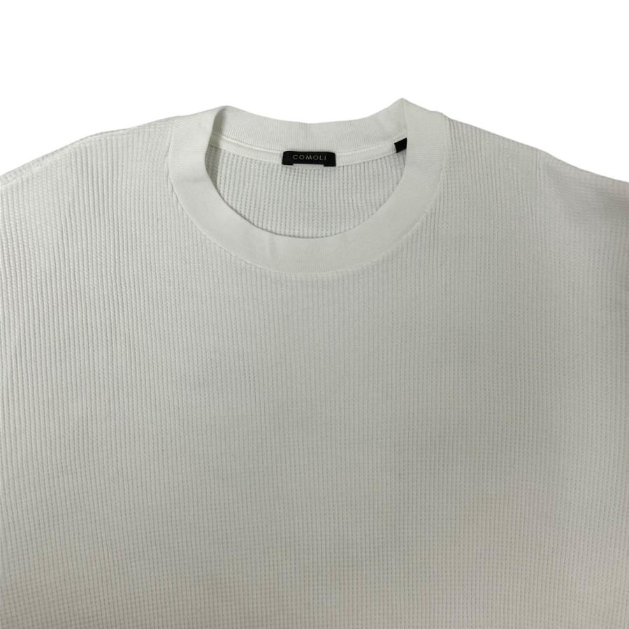 COMOLI（コモリ） コットンワッフル 長袖Tシャツ サーマルカットソー