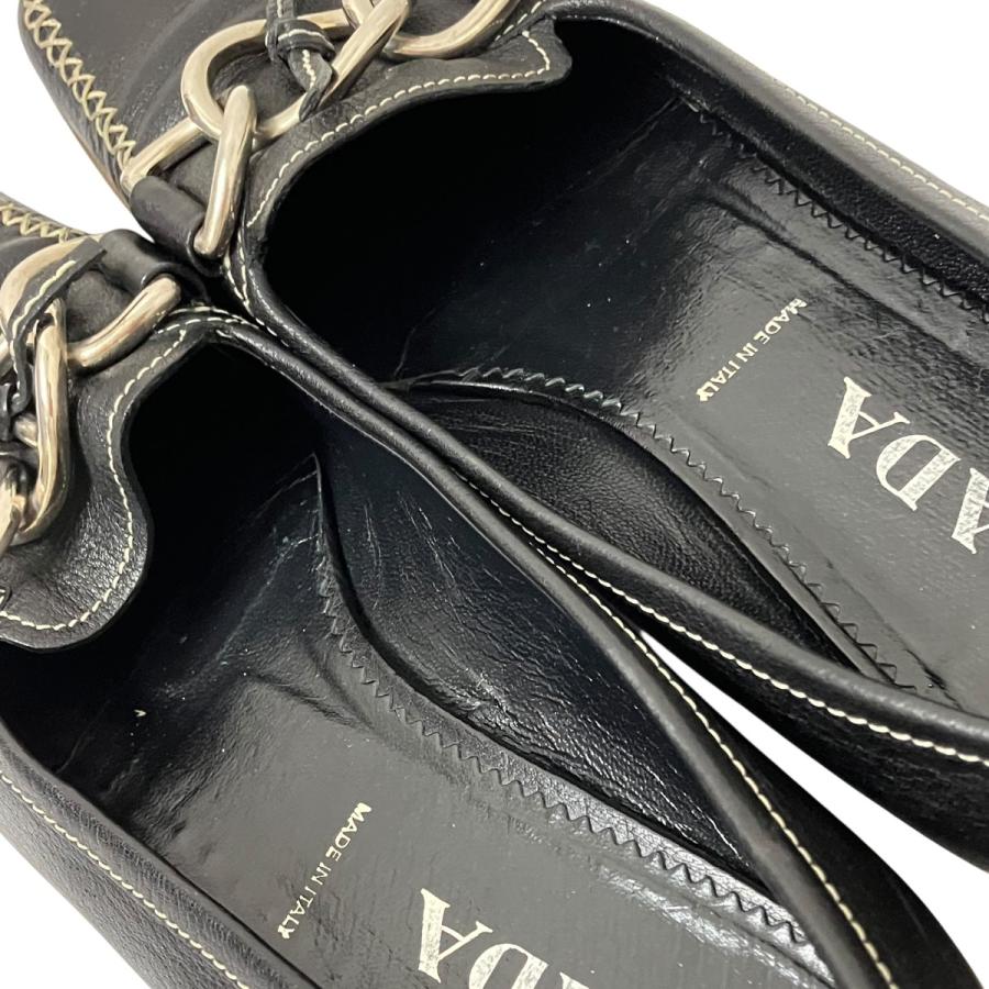 プラダプラダ ローファー ブラック 38サイズ PRADA（プラダ） ローファー ブラック サイズ：38 : カインドオルYahoo