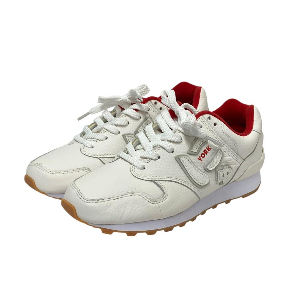 サンガッチョ にゅYORK RED/WHITE サンガッチョ SANGACIO にゅ YORK スニーカー ホワイト×レッド サイズ