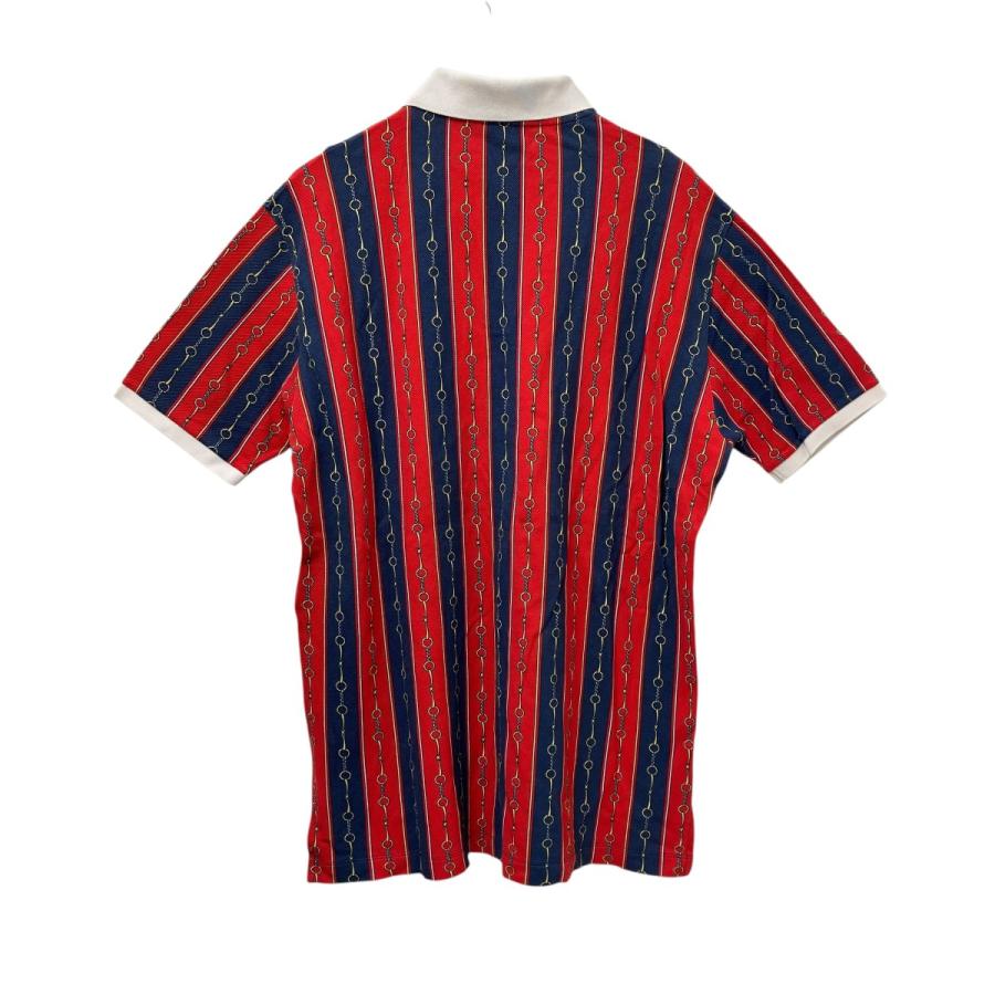 GUCCI（グッチ） ポロシャツ 564694 レッド×ネイビー サイズ：M