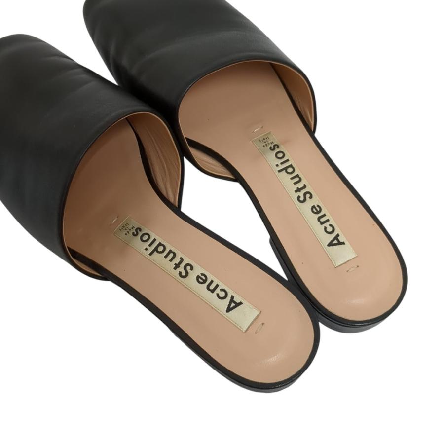 アクネストゥディオズ Acne Studios Bessy ミュールサンダル 黒 Acne Studios（アクネ ストゥディオズ） サンダル ブラック サイズ：36
