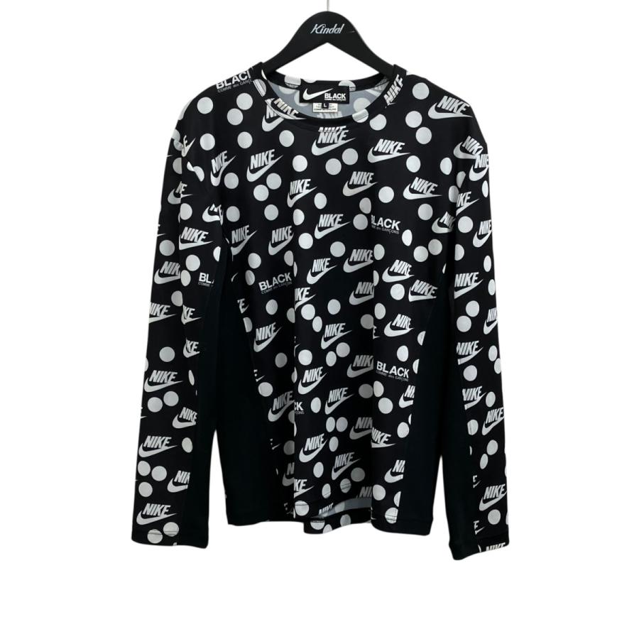 BLACK COMME des GARCONS ブラックコムデギャルソン ドット柄 長袖T
