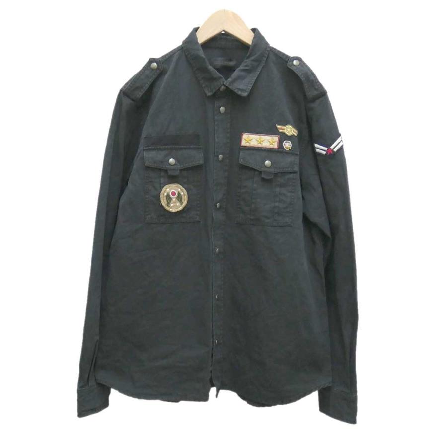 DIESEL BLACK GOLD 【値下げ】DIESEL ミリタリーシャツ ワッペン 