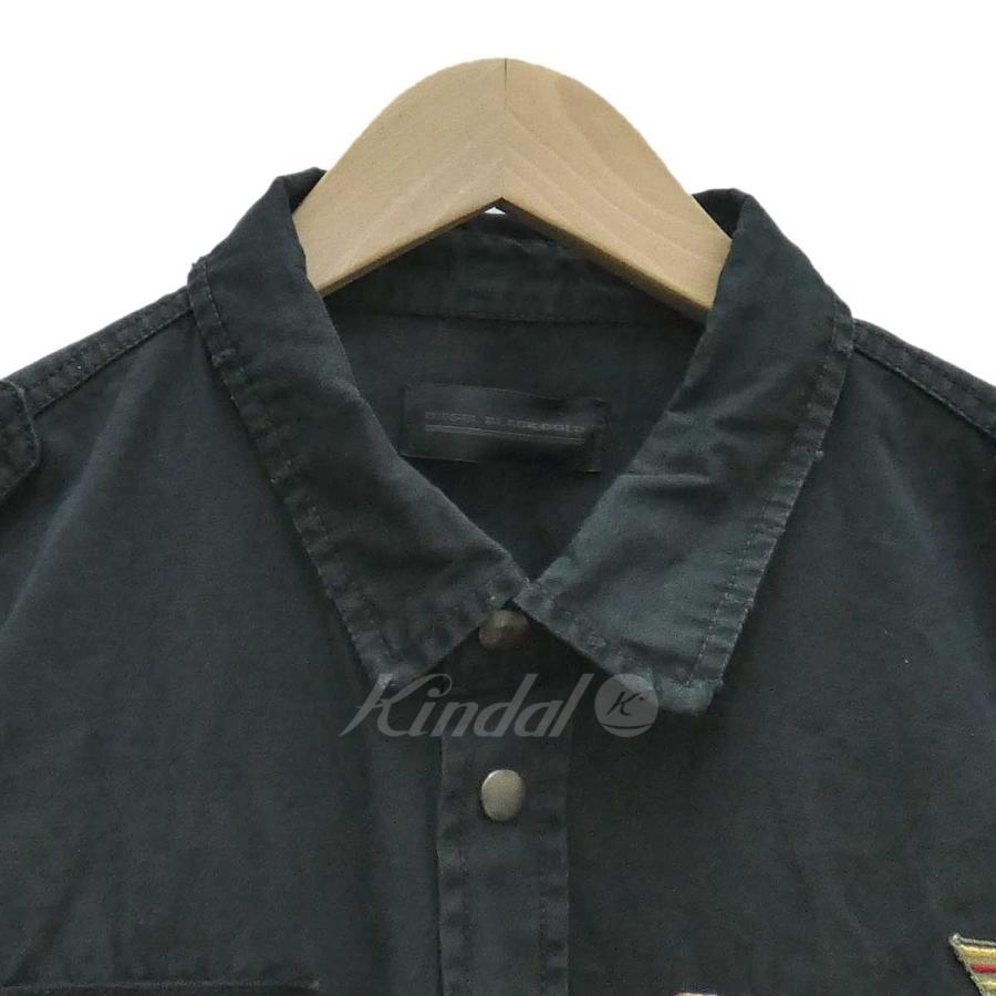 DIESEL BLACK GOLD 【値下げ】DIESEL ミリタリーシャツ ワッペン 