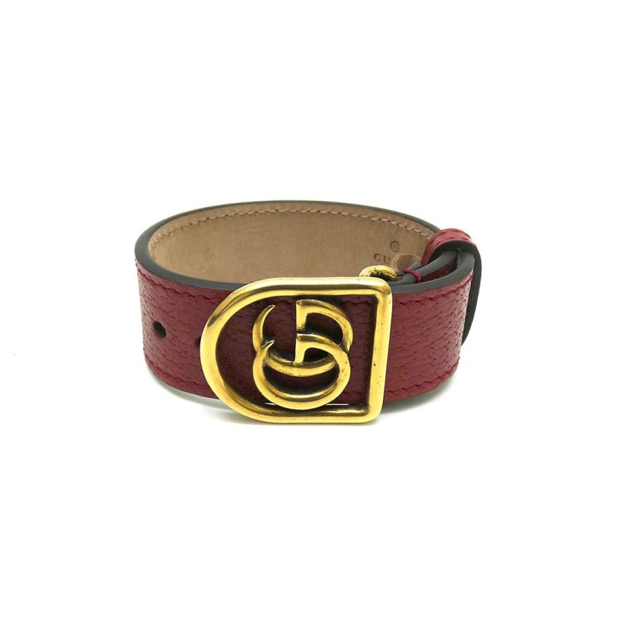 21春夏新色 Br グッチ 11月4日値下 Gucci 堅田店 サイズ ｌ レッド Ggマーモントレザーブレスレット メンズアクセサリー Fredvanamstel Com