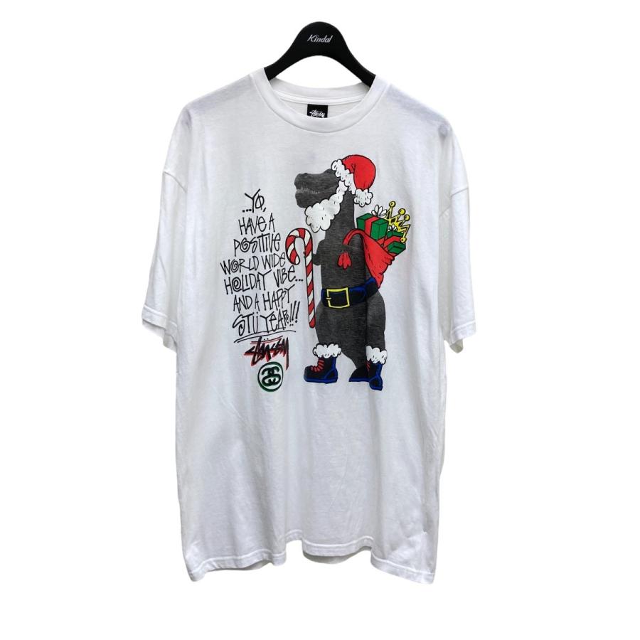 STUSSY Stussy CHRISTMAS 09M Tシャツ ホワイト サイズ:XL STUSSY Stussy CHRISTMAS 09M Tシャツ ホワイト サイズ:XL