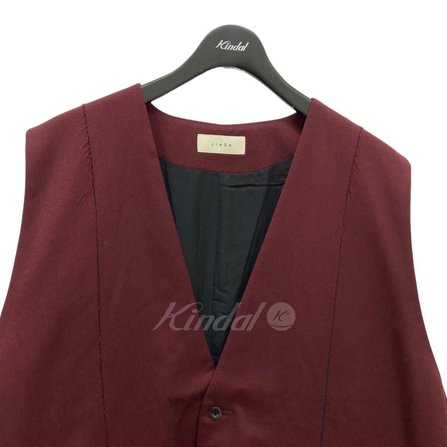 ジエダ JieDa ベスト GABARDINE OVER VEST バーガンディー サイズ：0S｜kindal｜03