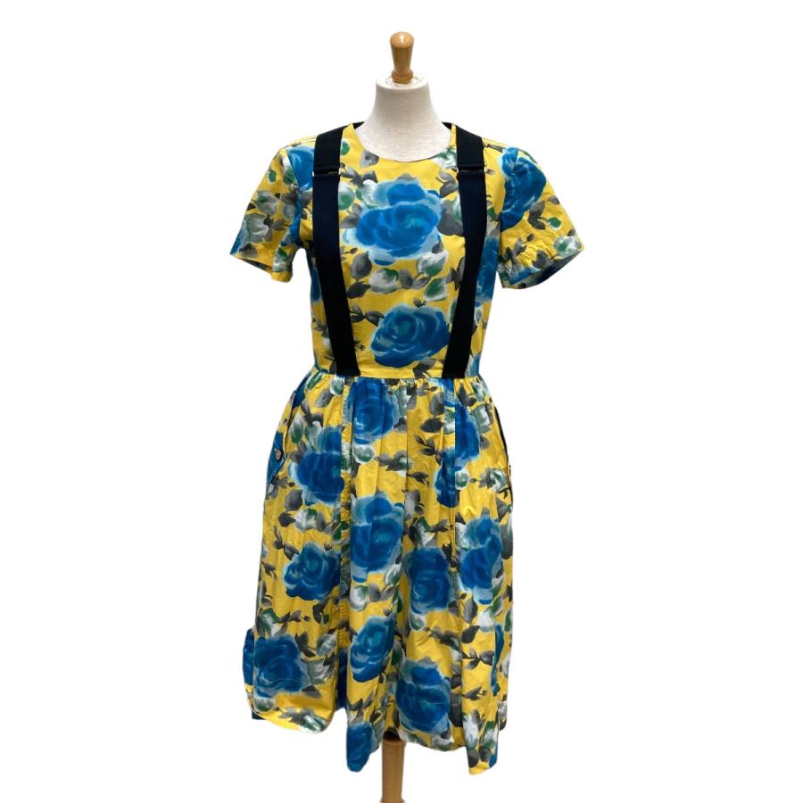 値下げ】MARC by MARC JACOBS 花柄ワンピース イエロー×ブルー サイズ  