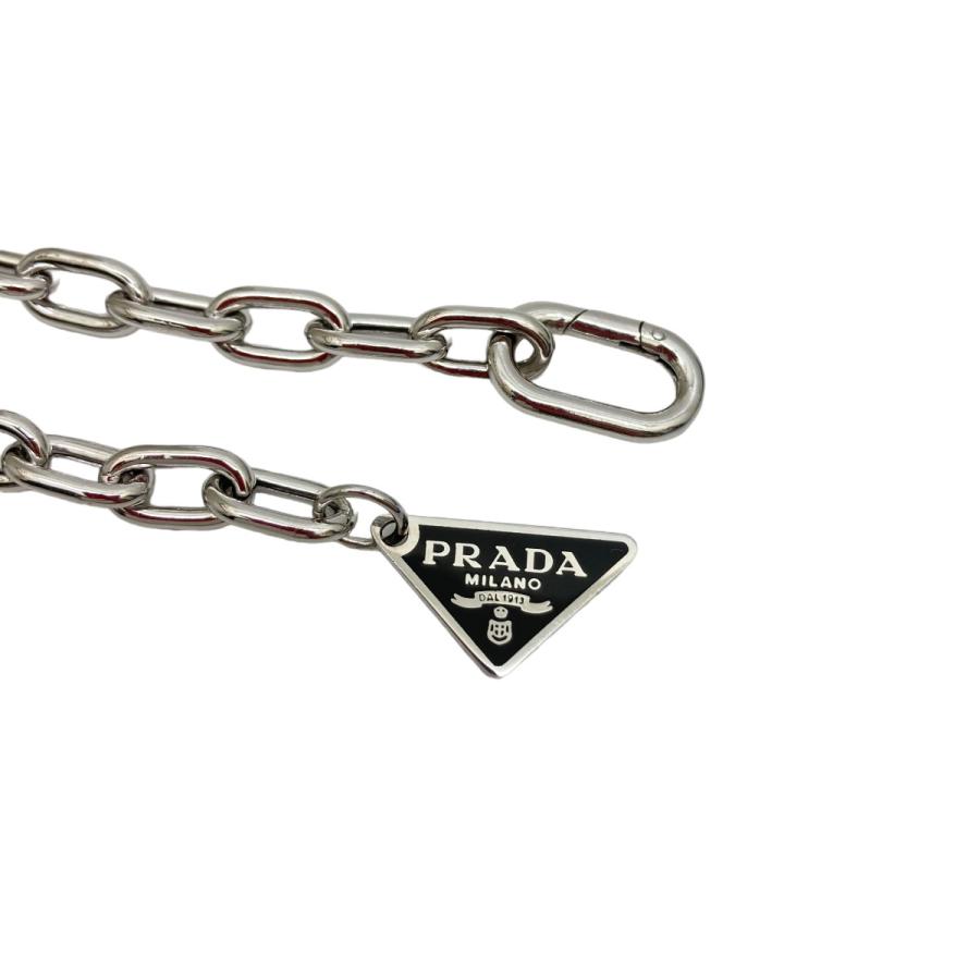 プラダ PRADA 三角 プレート ロゴ SV ブレスレット 2JB357 シルバー 