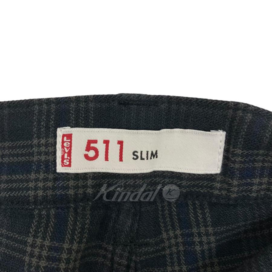 リーバイス LEVI’S チェックパンツ EU511-0022 グレー×ネイビー サイズ：34｜kindal｜07