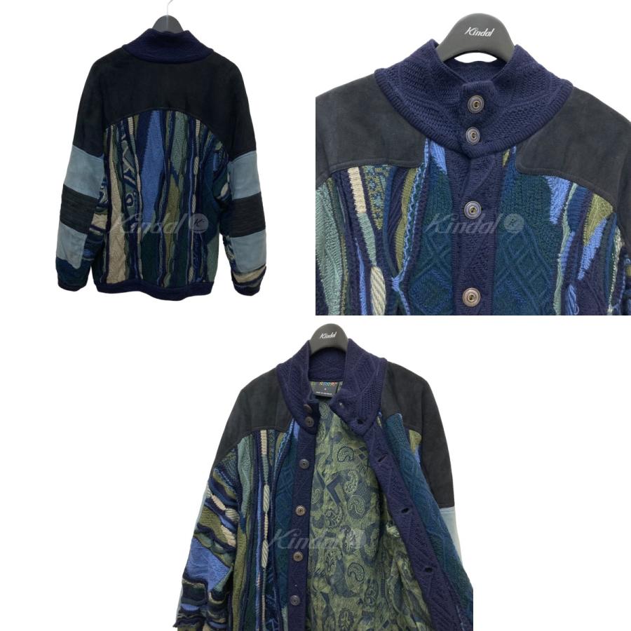 値下げ coogi スエード ニット ジャケット グッチカラー - ジャケット 