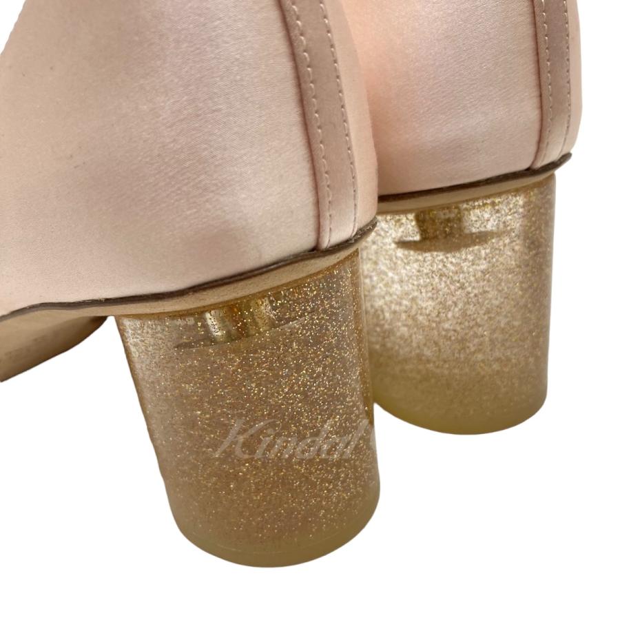 レペット repetto シルククリアヒールパンプス 51192-1-40354 ピンク サイズ：38 1／2｜kindal｜05