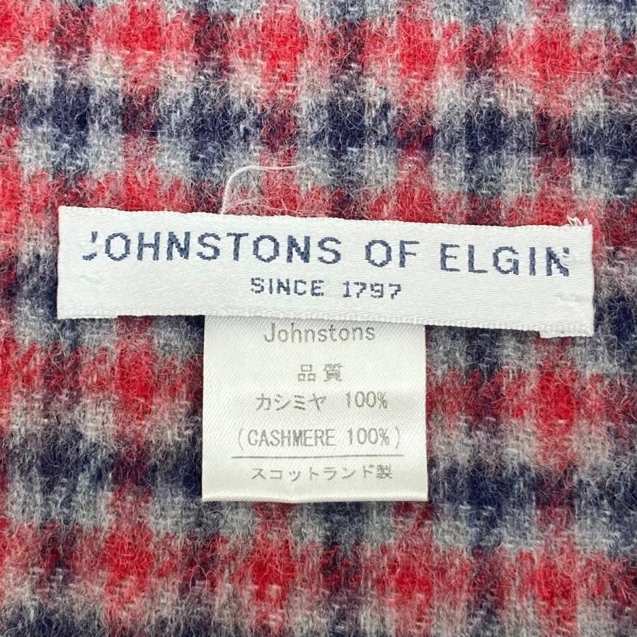 ジョンストンズ オブ エルガン JOHNSTONS OF ELGIN カシミヤストール レッド｜kindal｜04