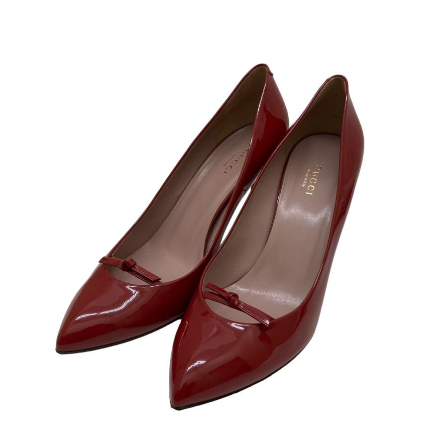GUCCI グッチ ピンヒールパンプス 323512 レッド サイズ：39  