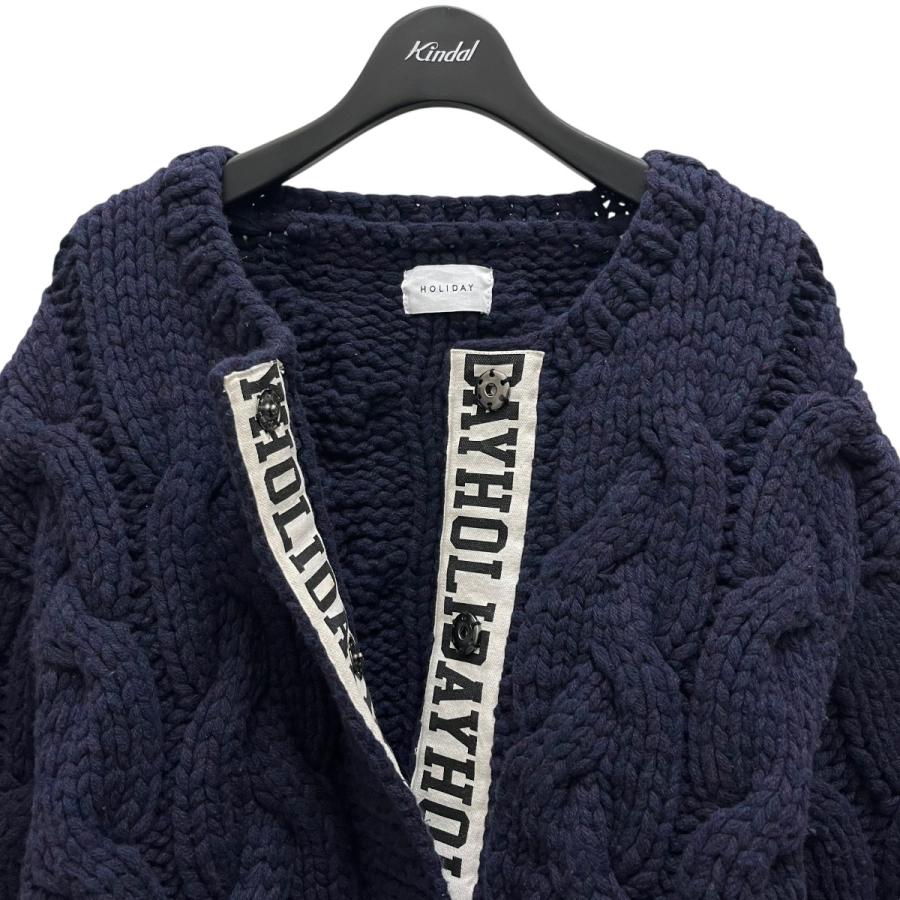 ホリデー HOLIDAY CABLEKNIT CARDIGAN ケーブルニットカーディガン 