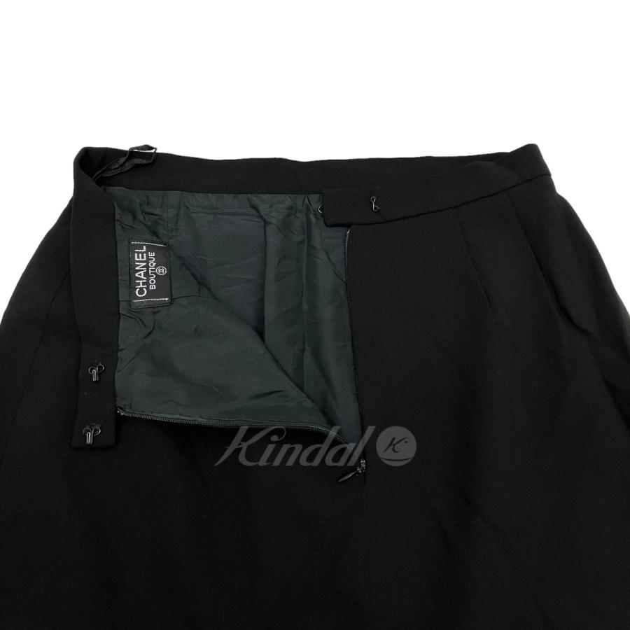 CHANEL 【値下げ】CHANEL スカート ブラック サイズ：表記なし (EC  