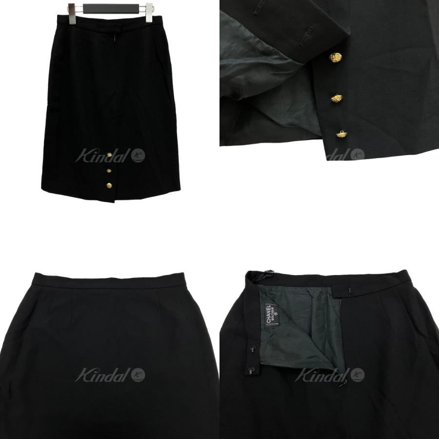 CHANEL 【値下げ】CHANEL スカート ブラック サイズ：表記なし (EC  