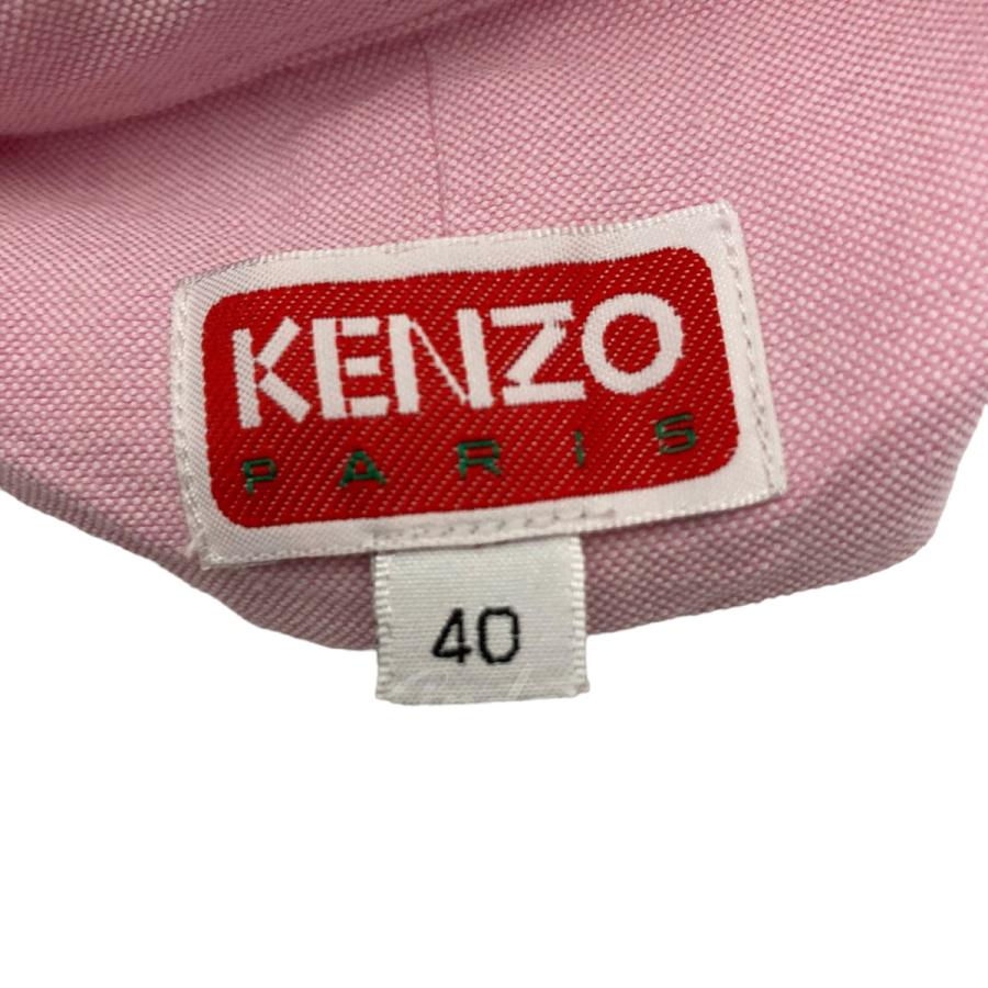 ケンゾー KENZO クレスト刺繍　スリムシャツ　FC62CH0679LO ピンク サイズ：40｜kindal｜05