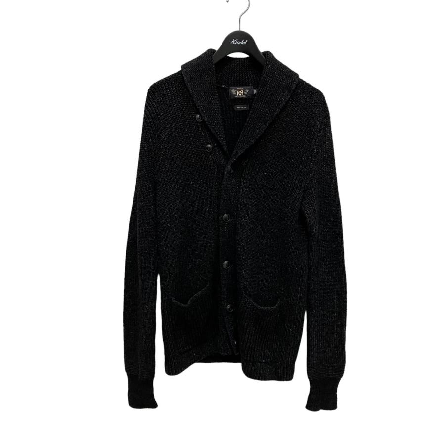 ダブルアールエル RRL ショールカーディガン ブラック サイズ：S  