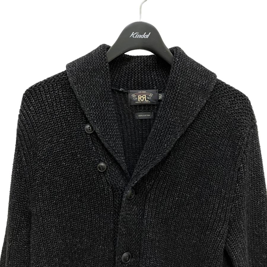 ダブルアールエル RRL ショールカーディガン ブラック サイズ：S  